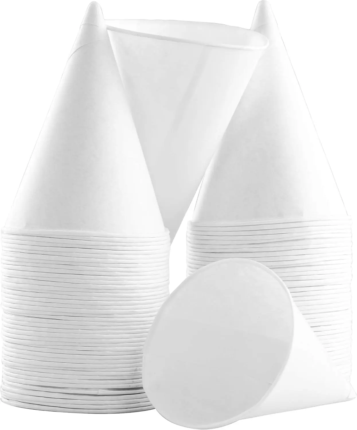 Eco-Friendly Small White Paper Cone Cups 1000 Pk, Wax Free Disposable Cups for Shaved Ice, Office Water Coolers, Sports Teams
Eco-Friendly Small White Paper Cone Cups 1000 Pk, Wax Free Disposable Cups for Shaved Ice, Office Water Coolers, Sports Teams