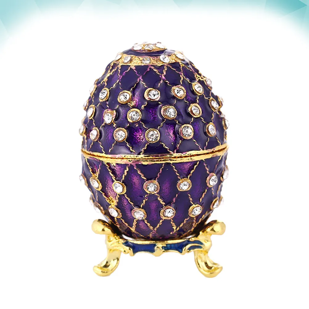 1Pcs Jewelry Storage Box Egg Shape Enamel Rhinestone Alloy Elegant Small Trinket Case Jewelry Organizer for Home Women Shop
1Pcs Jewelry Storage Box Egg Shape Enamel Rhinestone Alloy Elegant Small Trinket Case Jewelry Organizer for Home Women Shop