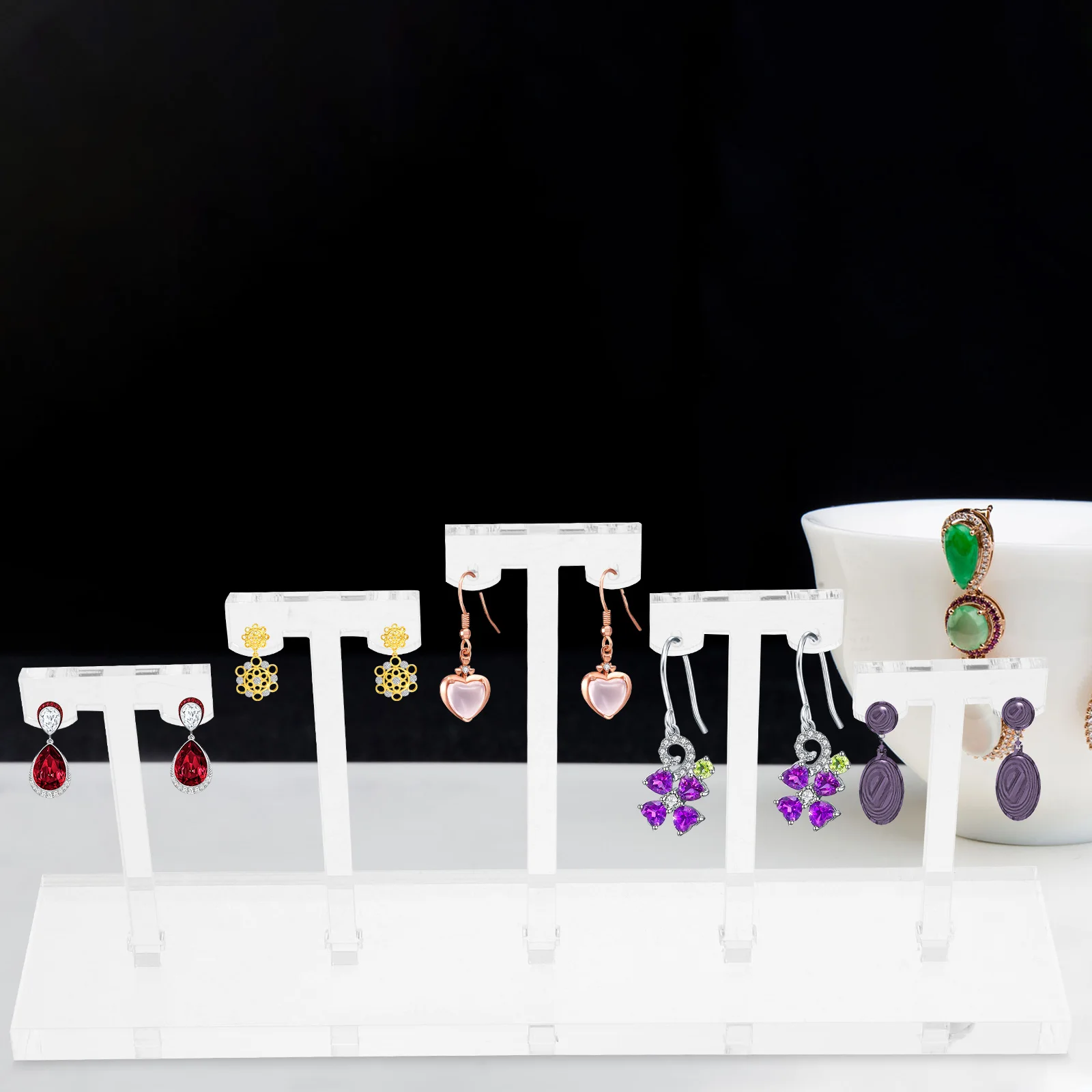 Earrings Studs Display Stand Acrylic Holder Jewelry Organizer 3 Tier Black Desktop Earring Rack Storage Accessories
Earrings Studs Display Stand Acrylic Holder Jewelry Organizer 3 Tier Black Desktop Earring Rack Storage Accessories