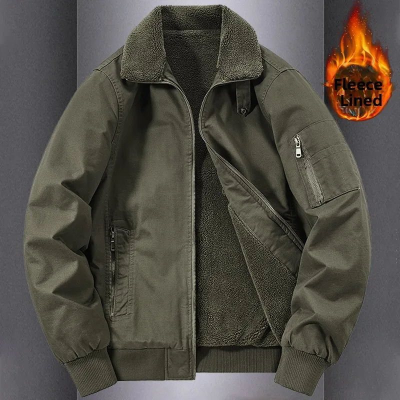 Зимняя утепленная мужская куртка из чистого хлопка с воротником из овечьего вельвета, теплая, свободного кроя, в стиле ретро, рабочая одежда, верхняя одежда
Зимняя утепленная мужская куртка из чистого хлопка с воротником из овечьего вельвета, теплая, свободного кроя, в стиле ретро, рабочая одежда, верхняя одежда