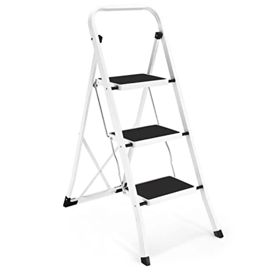 3 Step Ladder Lightweight Folding Step Stools for Adults with Anti-Slip Pedal Portable Sturdy Steel Ladder with Handrails Perfe
3 Step Ladder Lightweight Folding Step Stools for Adults with Anti-Slip Pedal Portable Sturdy Steel Ladder with Handrails Perfe