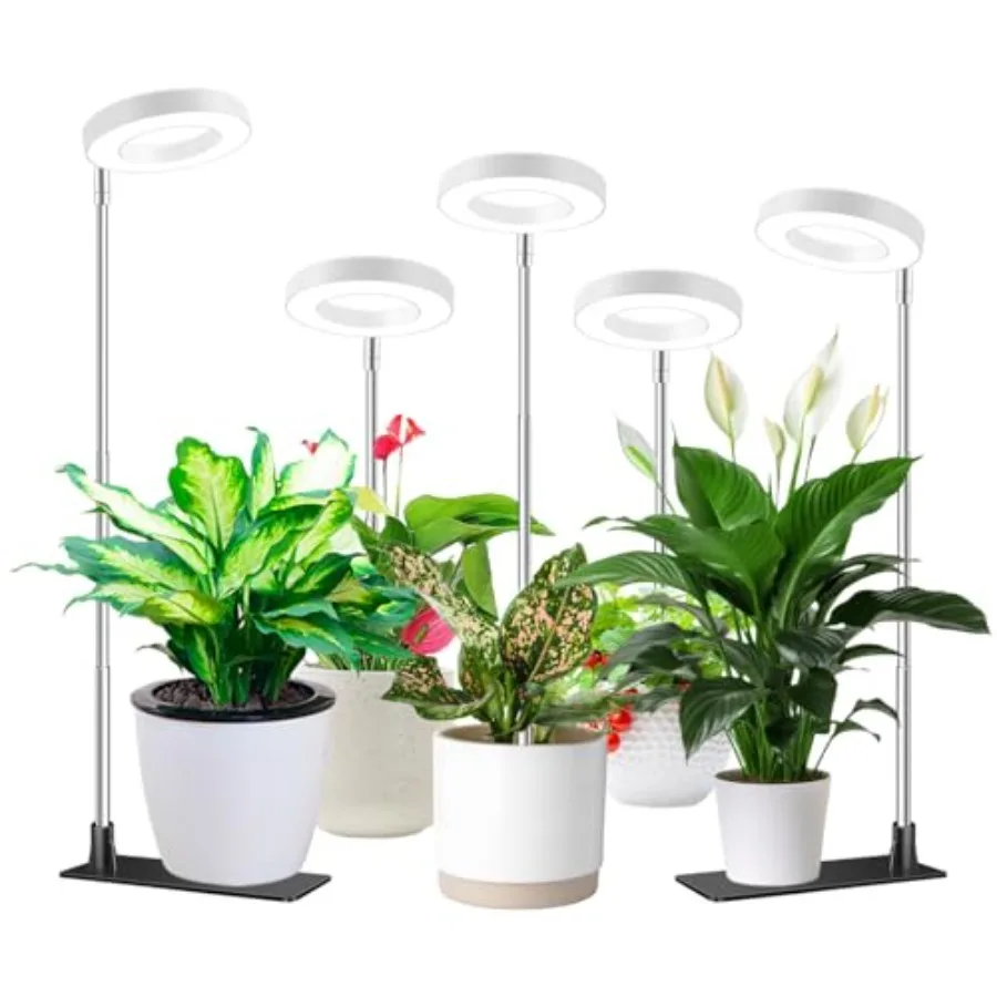 Grow Lights for Indoor Plants Full Spectrum Small Halo Plant Grow Light with Base 48 LED Growing Lamp 10 Levels Dimmable Auto O
Grow Lights for Indoor Plants Full Spectrum Small Halo Plant Grow Light with Base 48 LED Growing Lamp 10 Levels Dimmable Auto O