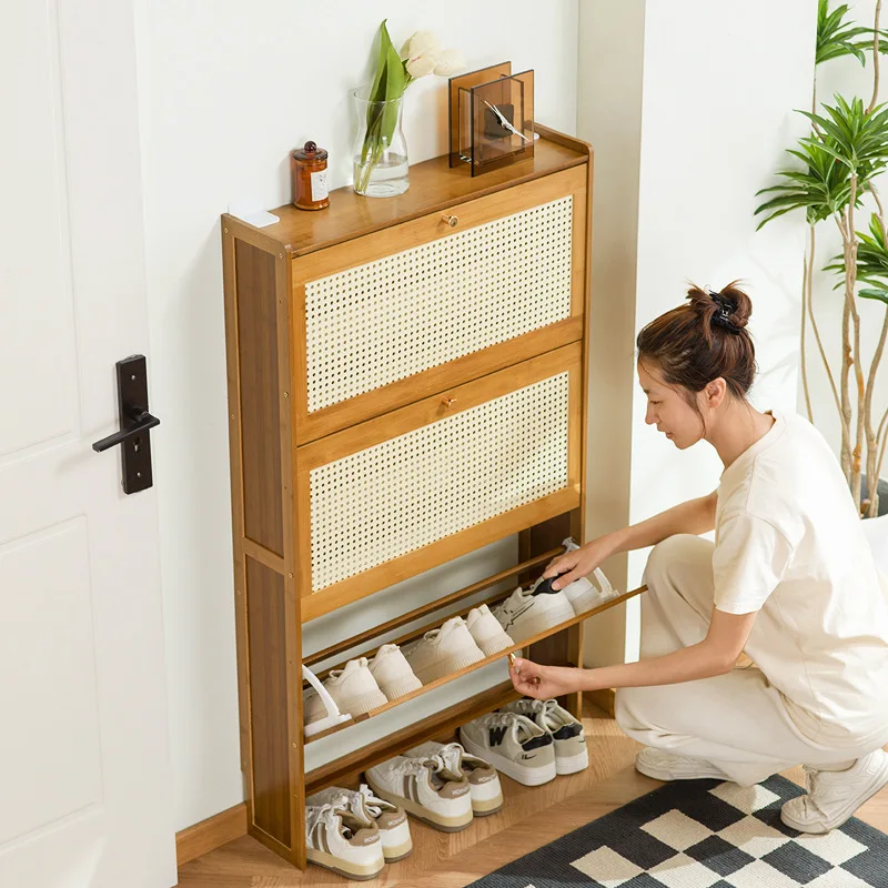 Ultra-thin shoe cabinet, tipping bucket at the door of the home, shoe rack, large-capacity entry door, simple storage
Ultra-thin shoe cabinet, tipping bucket at the door of the home, shoe rack, large-capacity entry door, simple storage