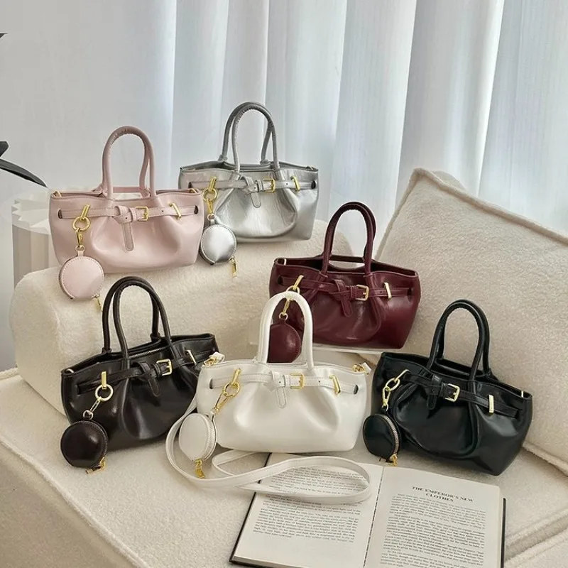 Leather Diaper Bag Original High End Minimalist Square Satchels Textured Retro Shoulder Bag For Women Commuter
Leather Diaper Bag Original High End Minimalist Square Satchels Textured Retro Shoulder Bag For Women Commuter