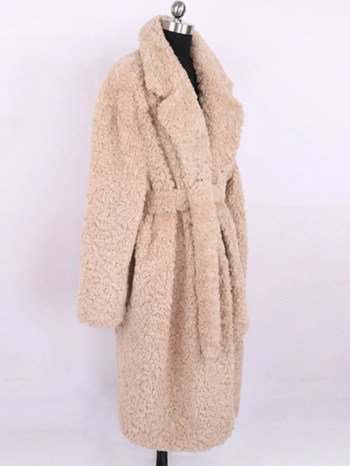 Пальто Nerazzurri Faion Long Open-Ne из искусственного меха, женское свободное пальто из овечьего меха с поясом, в корейском стиле, для весеннего повседневного образа
Пальто Nerazzurri Faion Long Open-Ne из искусственного меха, женское свободное пальто из овечьего меха с поясом, в корейском стиле, для весеннего повседневного образа