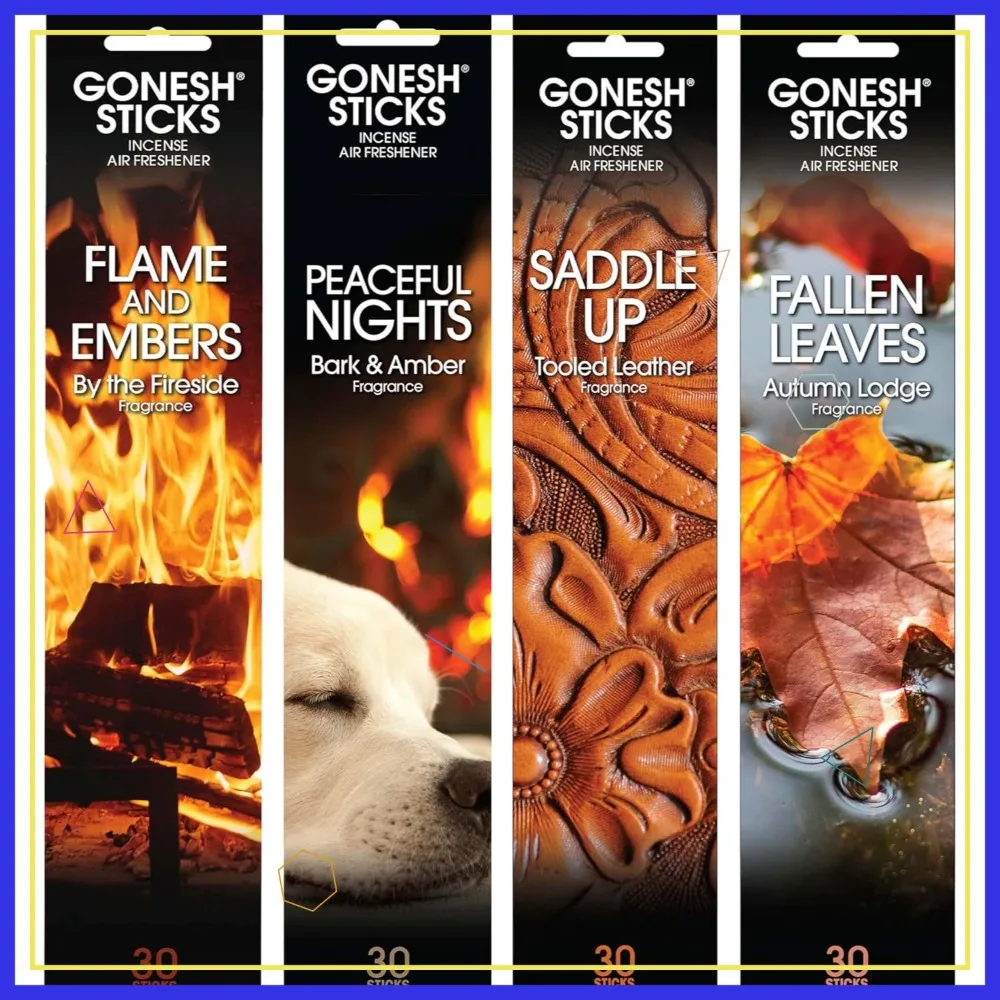 Fall Incense Variety Pack - 4 Scents, 120 Sticks - Bark & Amber, Fireside, Autumn Lodge, Tooled Leather
Fall Incense Variety Pack - 4 Scents, 120 Sticks - Bark & Amber, Fireside, Autumn Lodge, Tooled Leather