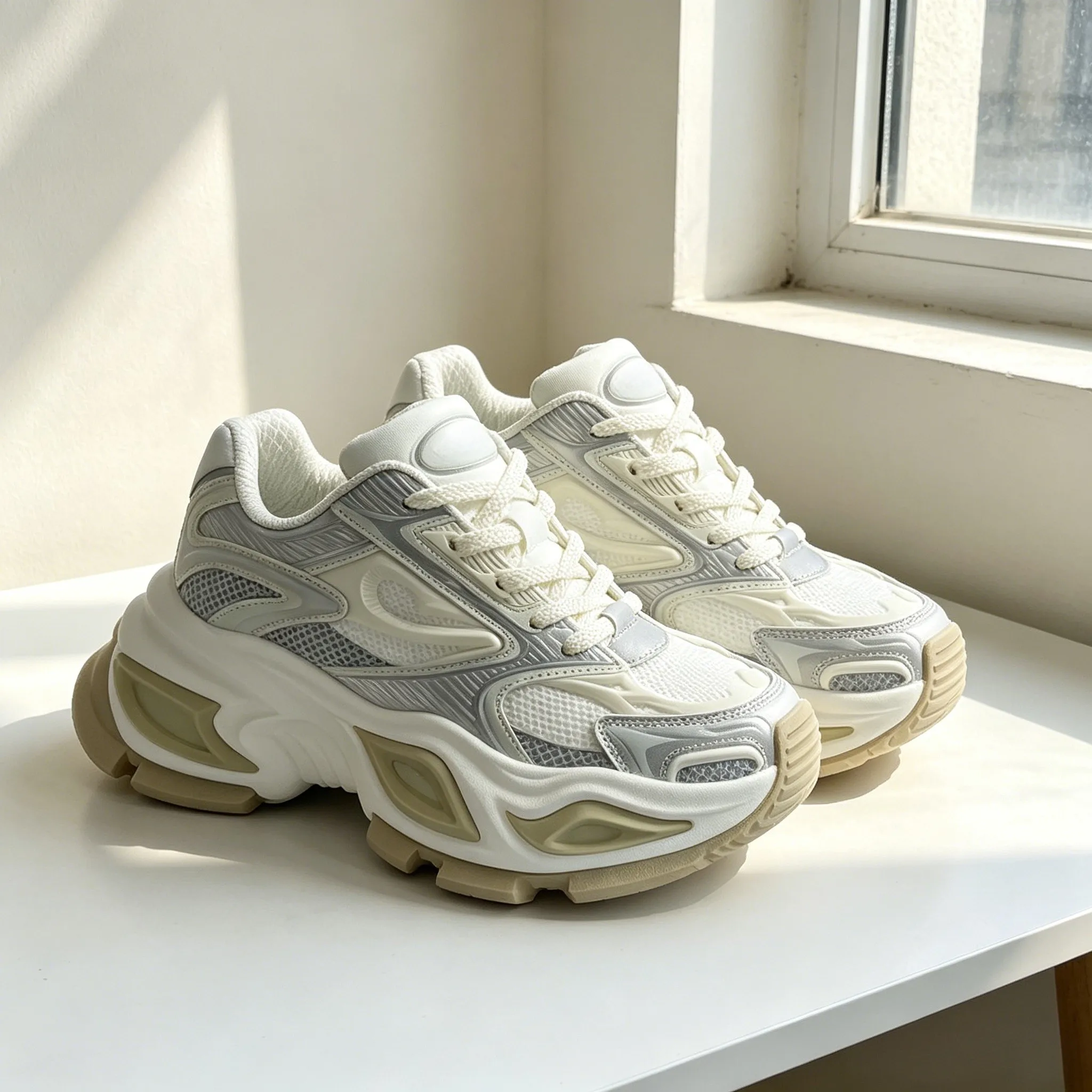 Elevated Thick Sole Dad Sneakers Unisex Couple Trendy Versatile Daily Casual Sports Shoes
Elevated Thick Sole Dad Sneakers Unisex Couple Trendy Versatile Daily Casual Sports Shoes