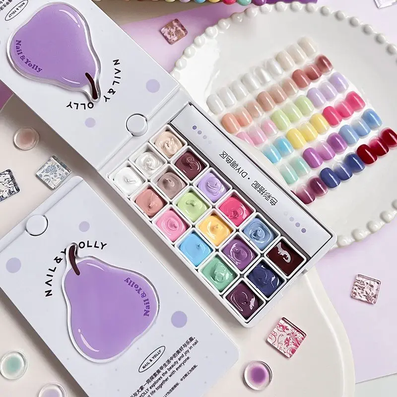 18Grids Gradient Purple Pat Painting Gel Nail Polish Rainbow Pat Drawing Nail Gel Macaron Festival Manicure for Salon Home Use
18Grids Gradient Purple Pat Painting Gel Nail Polish Rainbow Pat Drawing Nail Gel Macaron Festival Manicure for Salon Home Use