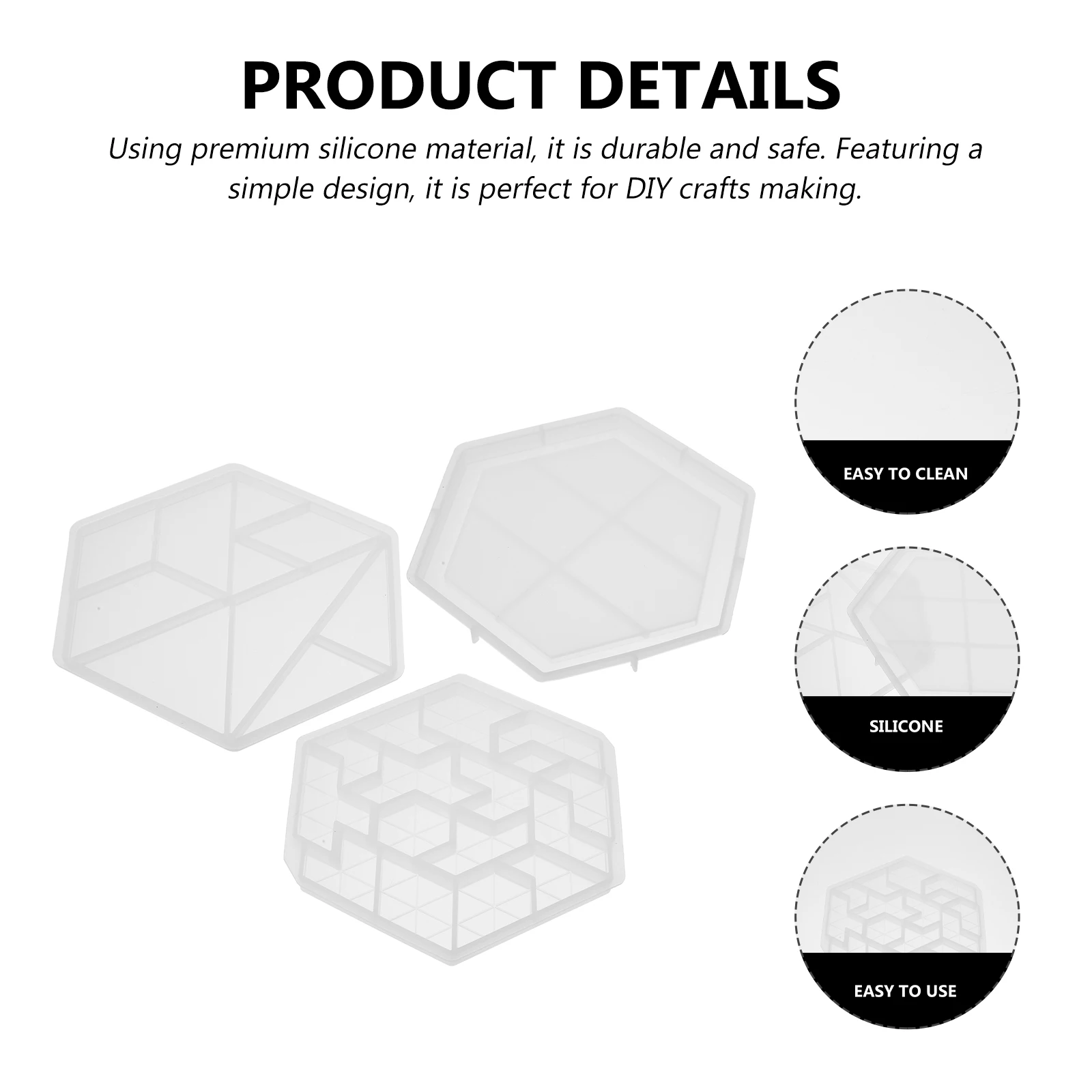 3Pcs Silicone Jigsaw Puzzle Molds Non-Stick DIY Manual Mold for Creative Wall Ornament and Epoxy Art Crafting DIY Mold
3Pcs Silicone Jigsaw Puzzle Molds Non-Stick DIY Manual Mold for Creative Wall Ornament and Epoxy Art Crafting DIY Mold