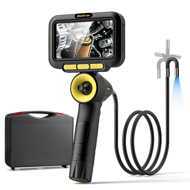 4-Way Articulating Endoscope All Way 360° Steering Camera with 2 Batteries 5''Screen 6.2mm Inspection Borescope with Storage Box
4-Way Articulating Endoscope All Way 360° Steering Camera with 2 Batteries 5''Screen 6.2mm Inspection Borescope with Storage Box
