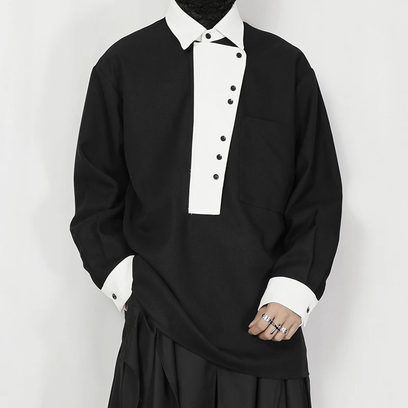NDNBF yamamoto style homme, весна 2024, новая мужская рубашка, Минималистичная Свободная рубашка с длинным рукавом, черный пуловер, Топ
NDNBF yamamoto style homme, весна 2024, новая мужская рубашка, Минималистичная Свободная рубашка с длинным рукавом, черный пуловер, Топ