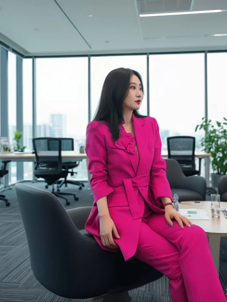 Pink Business Suit Set Slim Fit Two Piece Set Fashionable Spring Autumn Women's Clothing Long Sleeve Long Pants Polyester Fiber
Pink Business Suit Set Slim Fit Two Piece Set Fashionable Spring Autumn Women's Clothing Long Sleeve Long Pants Polyester Fiber