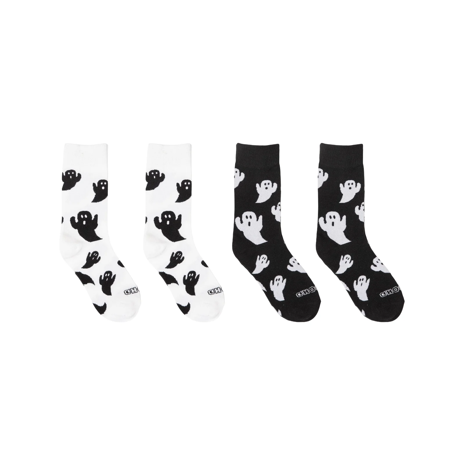 Halloween ghost mid-calf socks black and white combination
Halloween ghost mid-calf socks black and white combination