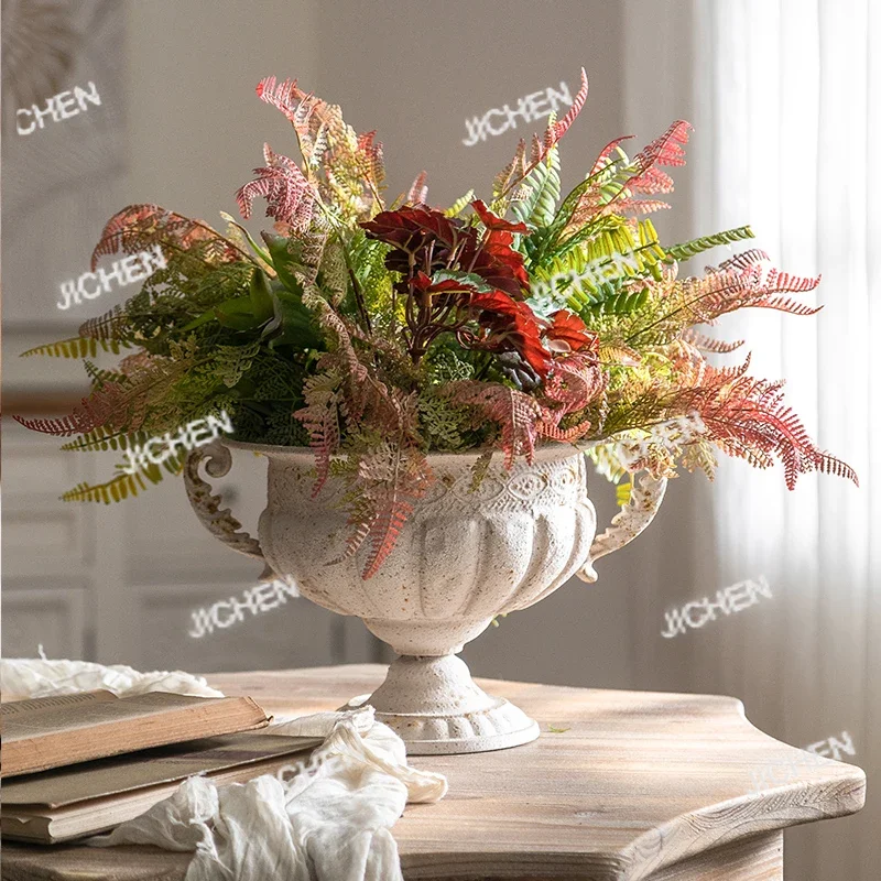 XHX Vintage French Garden Trophy Urn | Classic Metal Planter | European Style Decorative Vase, White
XHX Vintage French Garden Trophy Urn | Classic Metal Planter | European Style Decorative Vase, White