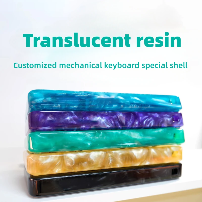 Colorful Translucent Resin Keyboard Casing Customized DIY Mechanical Keyboard Case Compatible with 60% GH60 Wooting 60he Shell
Colorful Translucent Resin Keyboard Casing Customized DIY Mechanical Keyboard Case Compatible with 60% GH60 Wooting 60he Shell