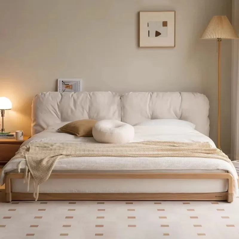 Modern Grounded Linen Bed Frames Lumbar Support Household Double Bases Bed Frames Bedroom Sets wood Cama Matrimonio Furniture
Modern Grounded Linen Bed Frames Lumbar Support Household Double Bases Bed Frames Bedroom Sets wood Cama Matrimonio Furniture