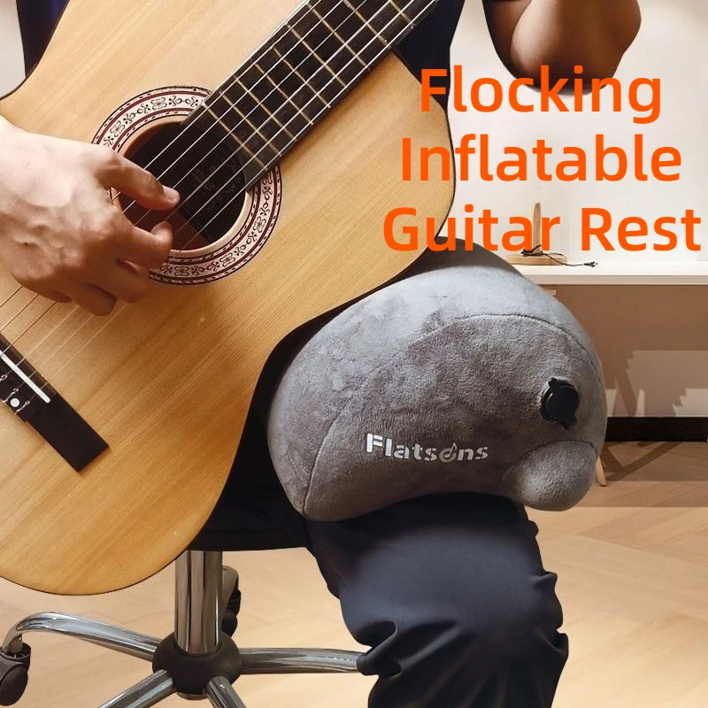 Flocking Inflatable Guitar Rest High-quality Portable Comfortable Delicate Classical Guitar Rest Musical Instrument Accessory