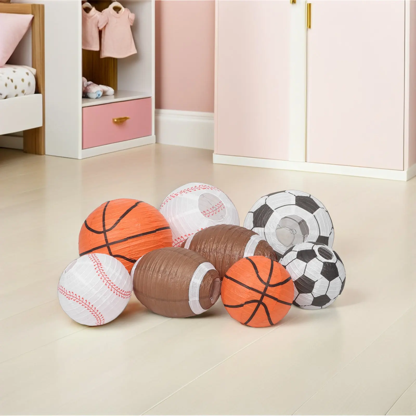 Набор из 8 круглых бумажных фонариков для различных мероприятий: украшения для дня рождения, игровой комнаты, детских праздников, устойчивые к выцветанию, легкие
Набор из 8 круглых бумажных фонариков для различных мероприятий: украшения для дня рождения, игровой комнаты, детских праздников, устойчивые к выцветанию, легкие