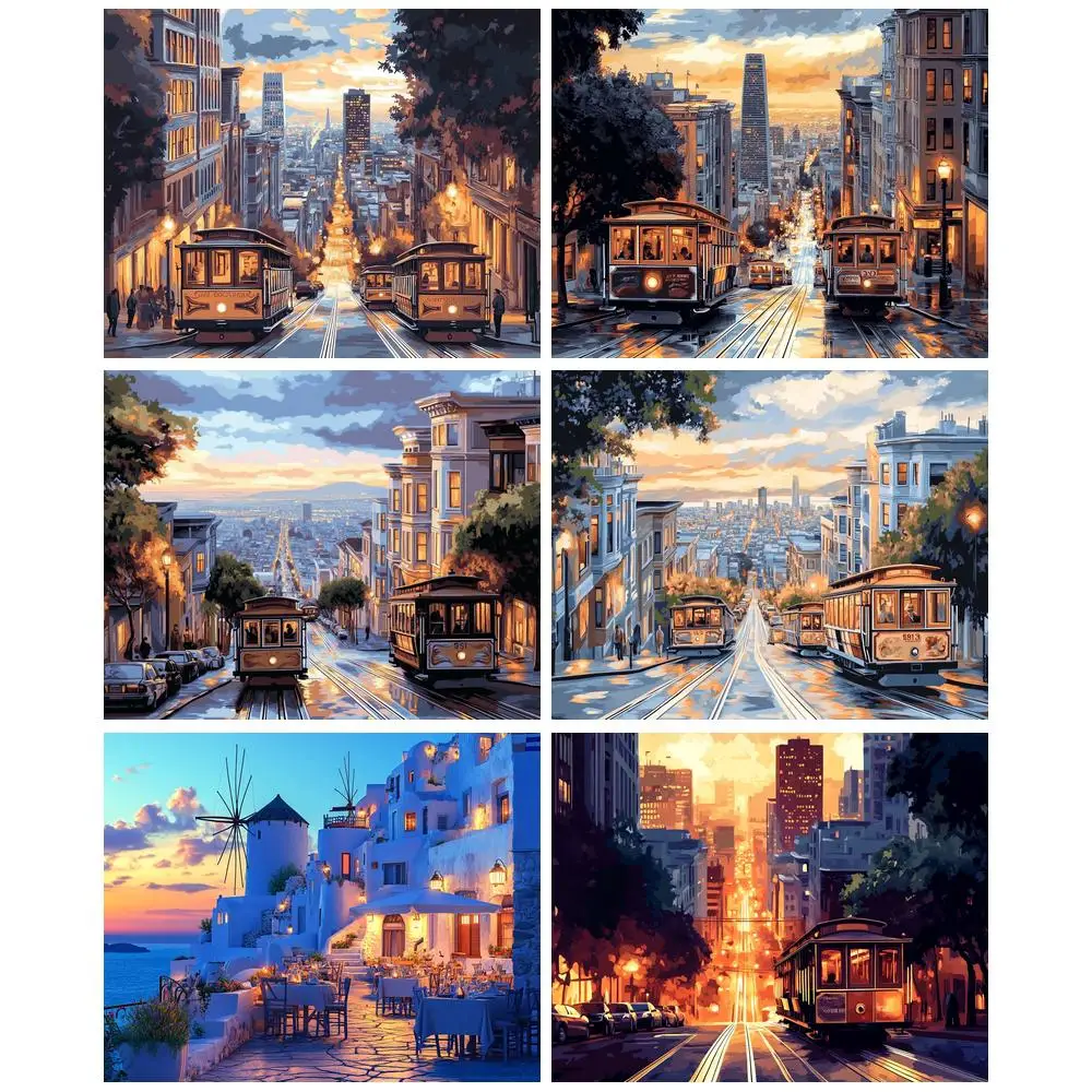GATYZTORY 5D Diamond Painting City Cross Stitch Kits Embroidery Needlework Sets Street Landscape Mosaic Wall Art
GATYZTORY 5D Diamond Painting City Cross Stitch Kits Embroidery Needlework Sets Street Landscape Mosaic Wall Art