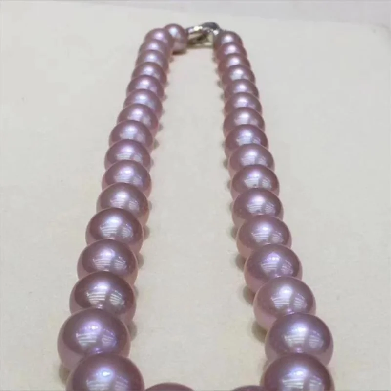 Charming 11-14mm Natural Round Purple Pearl Necklace for Women Fine 925 Sterling Silver Jewelry
Charming 11-14mm Natural Round Purple Pearl Necklace for Women Fine 925 Sterling Silver Jewelry