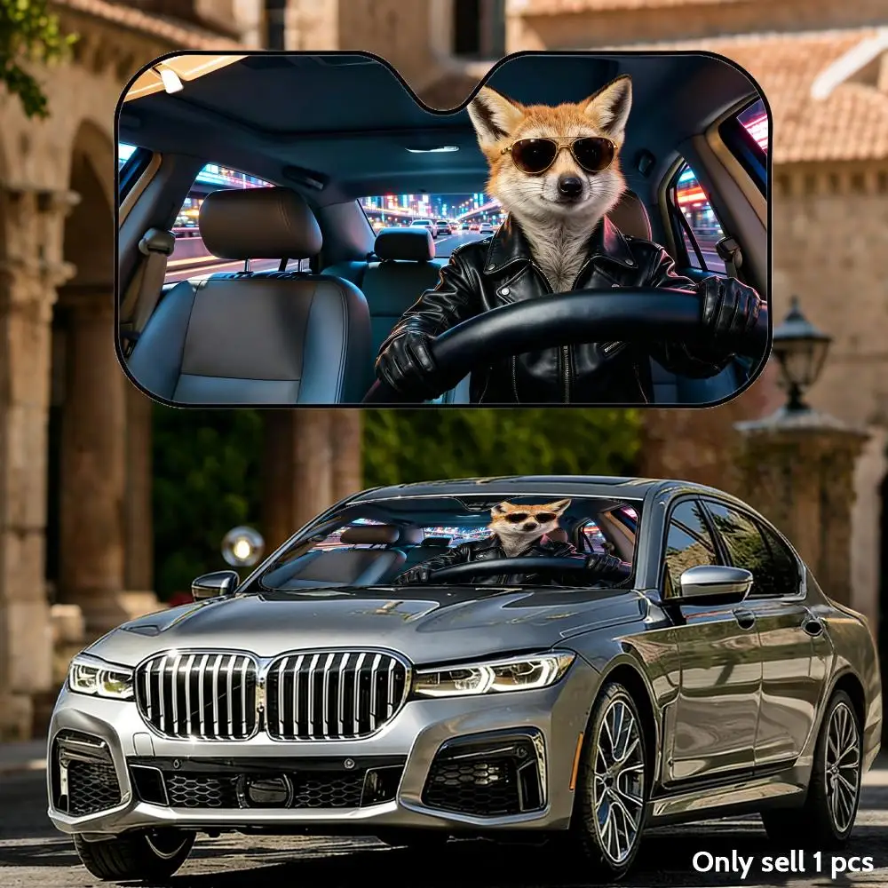 Fox Animal Driving Sun Visor Aluminum Foil Windshield UV Protection Heat Insulation Cover Foldable Reusable Sun Visor Shade
Fox Animal Driving Sun Visor Aluminum Foil Windshield UV Protection Heat Insulation Cover Foldable Reusable Sun Visor Shade