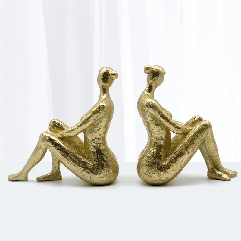 Resin Crafts Realistic Character Sculpture Thinkers Yoga Girl Ornaments Golden Human Body Decorative Figurines Home Decoration
Resin Crafts Realistic Character Sculpture Thinkers Yoga Girl Ornaments Golden Human Body Decorative Figurines Home Decoration