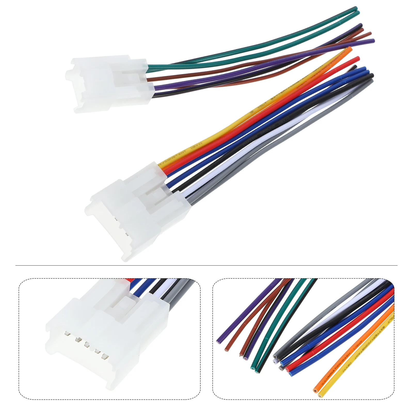 Universal Car Stereo Wiring Harness Kit No Cut Installation Perfect Connection Reliable Durable Plastic Compatible With Multiple
Universal Car Stereo Wiring Harness Kit No Cut Installation Perfect Connection Reliable Durable Plastic Compatible With Multiple