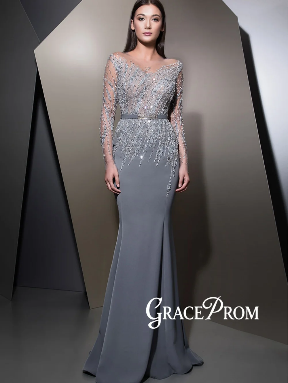 Dazzling Beaded Satin Mermaid Evening Dress Graceful Long Sleeve Mother Of The Bride Dresses For Wedding 2026 Customized Gown
Dazzling Beaded Satin Mermaid Evening Dress Graceful Long Sleeve Mother Of The Bride Dresses For Wedding 2026 Customized Gown