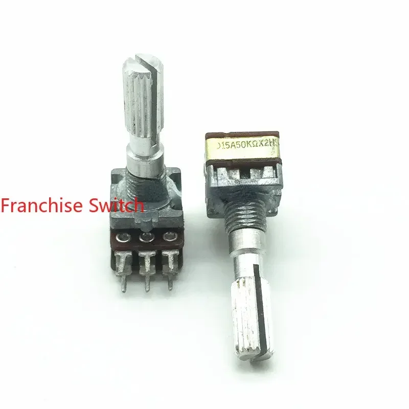 10PCS Type 12 Potentiometer A50K Double 6 Pins 25-axis Flower Shaft Volume
10PCS Type 12 Potentiometer A50K Double 6 Pins 25-axis Flower Shaft Volume