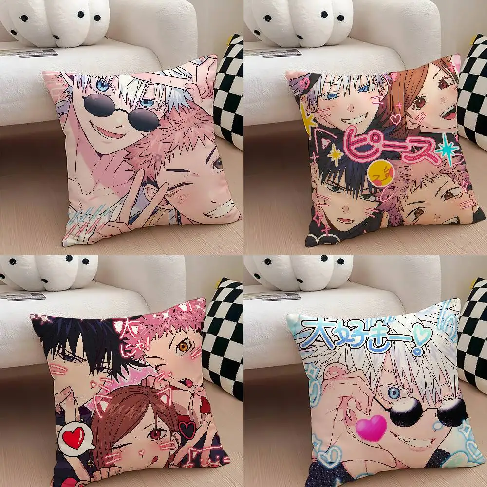 Cute Anime J-Jujutsu-K-Kaisen Funny Pillow Case Throw Pillow Cover Nordic Vintage Style Cushion Covers Home Living Room Sofa Co
Cute Anime J-Jujutsu-K-Kaisen Funny Pillow Case Throw Pillow Cover Nordic Vintage Style Cushion Covers Home Living Room Sofa Co