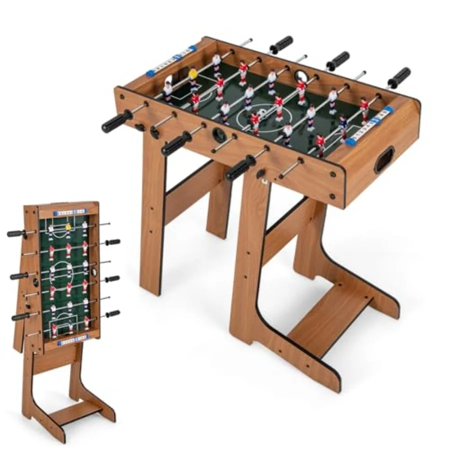 Folding Foosball Table 27 Inch Football Game Table with 2 Mini Balls Soccer Table Game for Adults Family Game Night Space Savin
Folding Foosball Table 27 Inch Football Game Table with 2 Mini Balls Soccer Table Game for Adults Family Game Night Space Savin