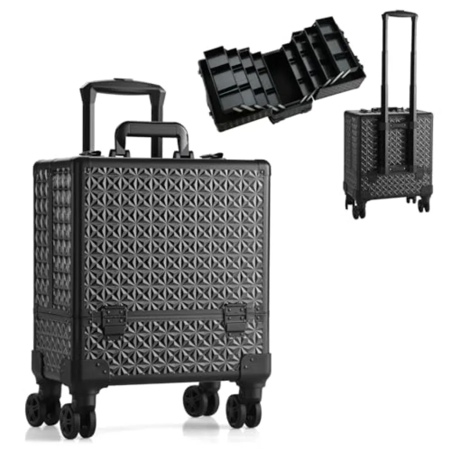 High-Capacity Multilayer Portable Nail Case for Nail Tech Organizer with Wheels - Lockable Makeup Case Organizer Cosmetic Case
High-Capacity Multilayer Portable Nail Case for Nail Tech Organizer with Wheels - Lockable Makeup Case Organizer Cosmetic Case
