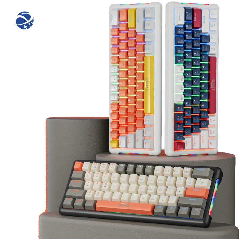 2024 hot High Quality K610 Three Mode Mix Color Fashion Rgb Keyboard Ergonomic Usb Wireless Hot Swap Mechanical Keyboards
2024 hot High Quality K610 Three Mode Mix Color Fashion Rgb Keyboard Ergonomic Usb Wireless Hot Swap Mechanical Keyboards