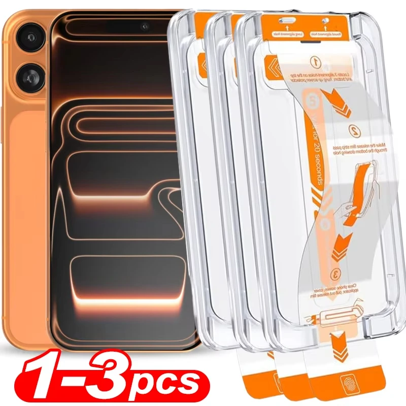 3Pcs One Click Coating Dust Free Tempered Glass For iPhone17 Air 16 15 Pro Max 16e Screen Protectors For iPhone 13 12 11 Pro Max
3Pcs One Click Coating Dust Free Tempered Glass For iPhone17 Air 16 15 Pro Max 16e Screen Protectors For iPhone 13 12 11 Pro Max