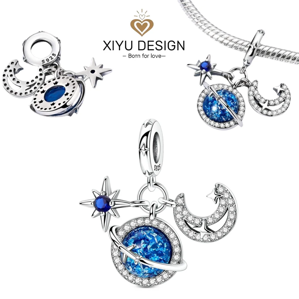 Новая летняя серия Mystery Starry Sky, синие звезды и луны, подвески, подходят для DIY серебряного браслета 925, женские украшения, подарок на день рождения для девочек
Новая летняя серия Mystery Starry Sky, синие звезды и луны, подвески, подходят для DIY серебряного браслета 925, женские украшения, подарок на день рождения для девочек