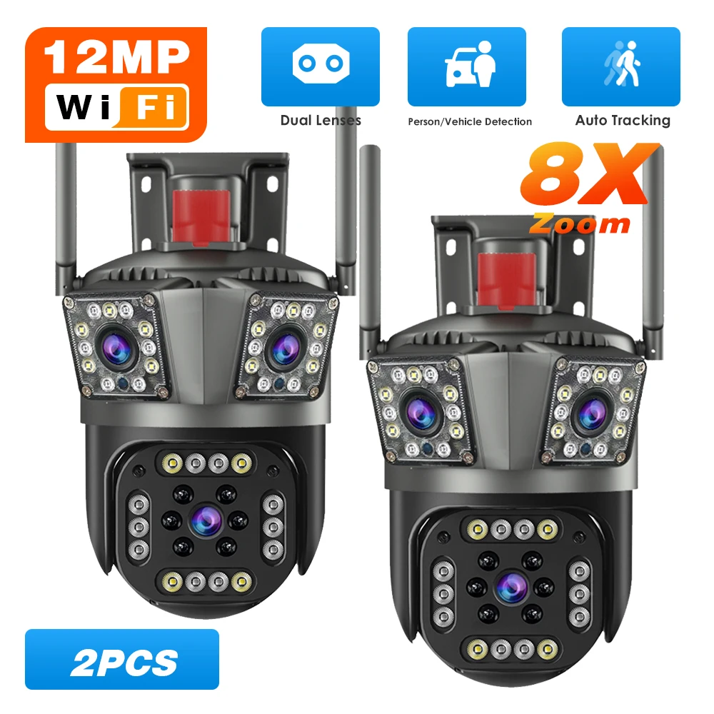Legendsafe 12MP HD 6K WIFI IP Camera 8X Outdoor 0°-360° Motion DetectionPTZ Three Screen Wireless RJ45 Security Protection
Legendsafe 12MP HD 6K WIFI IP Camera 8X Outdoor 0°-360° Motion DetectionPTZ Three Screen Wireless RJ45 Security Protection