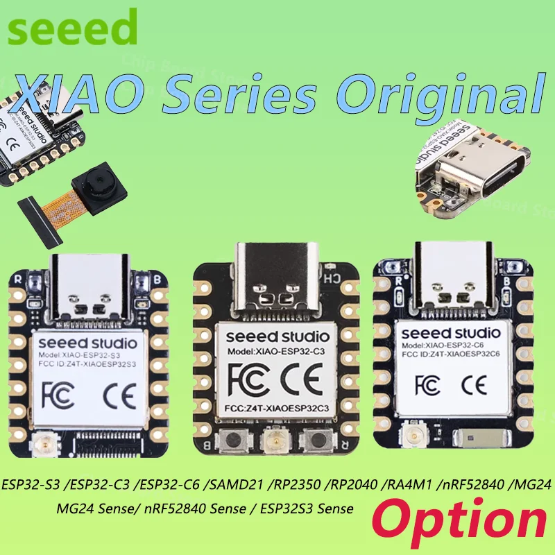 Модуль серии XIAO серии ESP32-S3/C3/C6/SAMD21/RP2350/RP2040/RA4M1/nRF52840/MG24, оригинальный вариант
Модуль серии XIAO серии ESP32-S3/C3/C6/SAMD21/RP2350/RP2040/RA4M1/nRF52840/MG24, оригинальный вариант