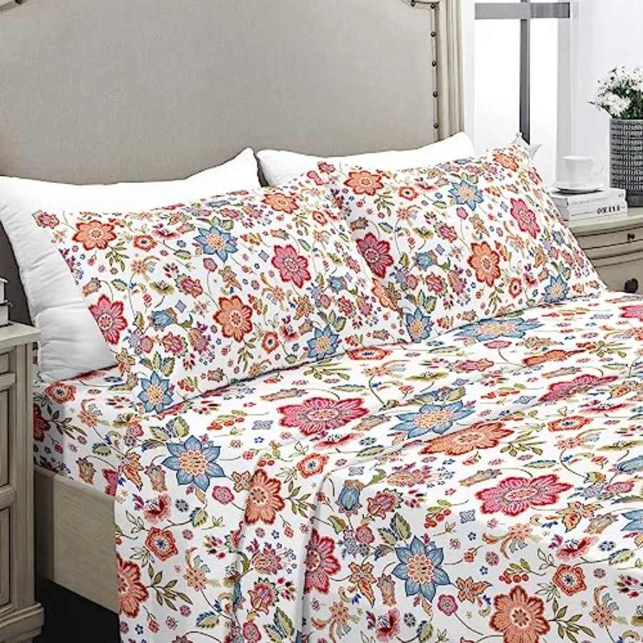 Size Sheets Set Luxury 1800TC Hotel Quality Double Brushed Microfiber Floral Bed Sheets for Size Bed Extra Soft Deep Pocket Shr
Size Sheets Set Luxury 1800TC Hotel Quality Double Brushed Microfiber Floral Bed Sheets for Size Bed Extra Soft Deep Pocket Shr