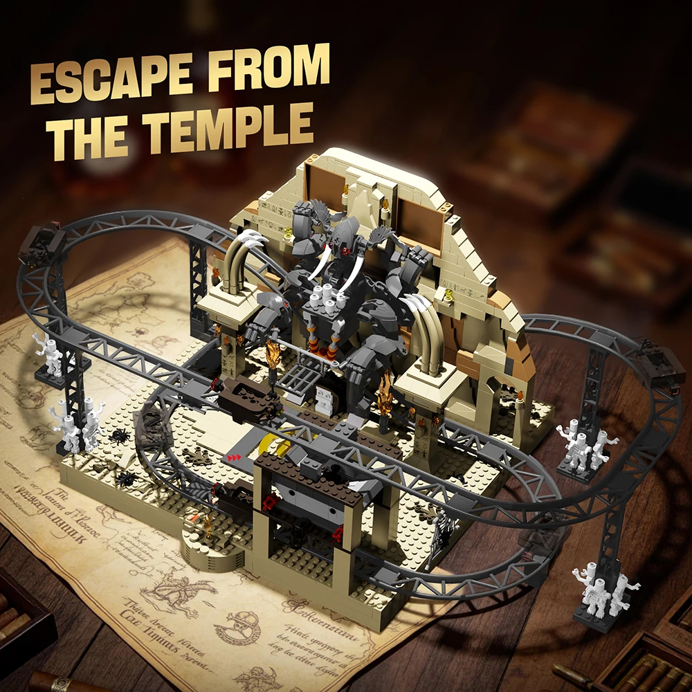 New Arrivals Building Blocks Toys Simulated Scenario Escape from Temple Tomb Roller Coaster Model Boy Assemble Toy DIY Gifts
New Arrivals Building Blocks Toys Simulated Scenario Escape from Temple Tomb Roller Coaster Model Boy Assemble Toy DIY Gifts