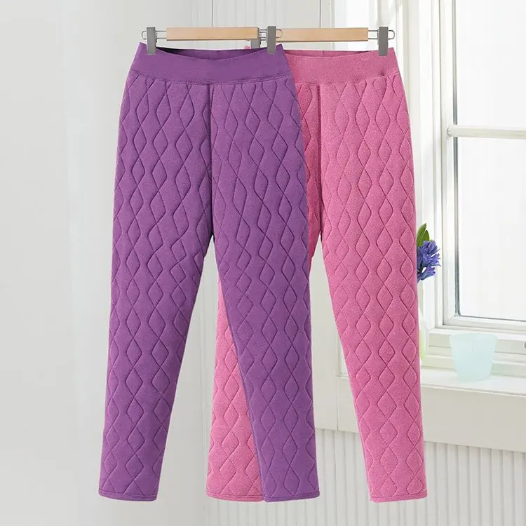 Winter Thickened Casual Pants Women's Elastic Waist Warm Long Trousers Autumn Clothes Straight Leg Pants Polyester Fiber
Winter Thickened Casual Pants Women's Elastic Waist Warm Long Trousers Autumn Clothes Straight Leg Pants Polyester Fiber
