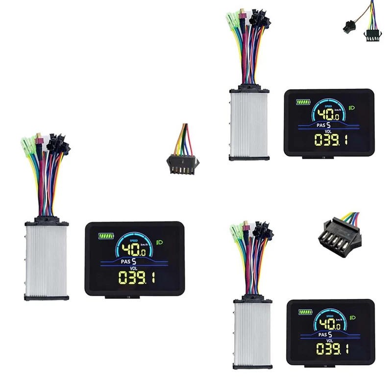 P5C Electric Bike LCD Display Meter 24V-60V+36V/48V 350W Sine Wave Controller UART Ebike Color LCD Display SM
P5C Electric Bike LCD Display Meter 24V-60V+36V/48V 350W Sine Wave Controller UART Ebike Color LCD Display SM