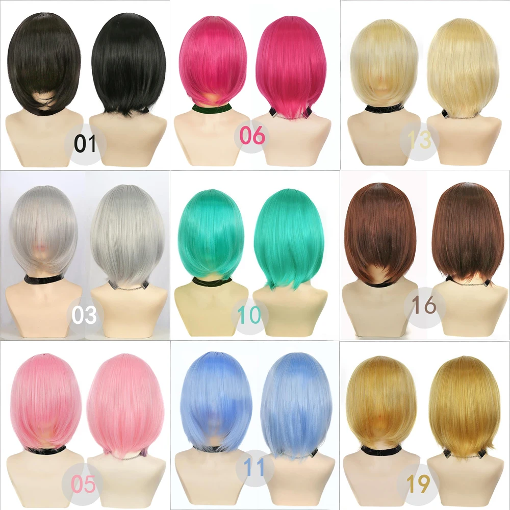 30cm Cosplay Synthetic Short Hair With Bangs Is Suitable For Men And Women For Daily Party Role-Playing And Heat-Resistant Wigs
30cm Cosplay Synthetic Short Hair With Bangs Is Suitable For Men And Women For Daily Party Role-Playing And Heat-Resistant Wigs
