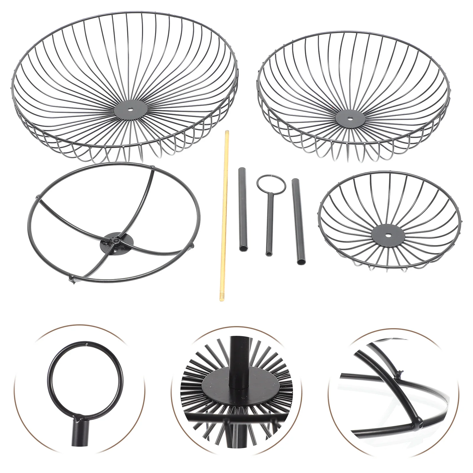 Трехъярусный поднос для хранения фруктов, многослойная железная корзина для фруктов, сервировочный поднос для домашних закусок для дома, кухни, офиса, вечеринки
Трехъярусный поднос для хранения фруктов, многослойная железная корзина для фруктов, сервировочный поднос для домашних закусок для дома, кухни, офиса, вечеринки