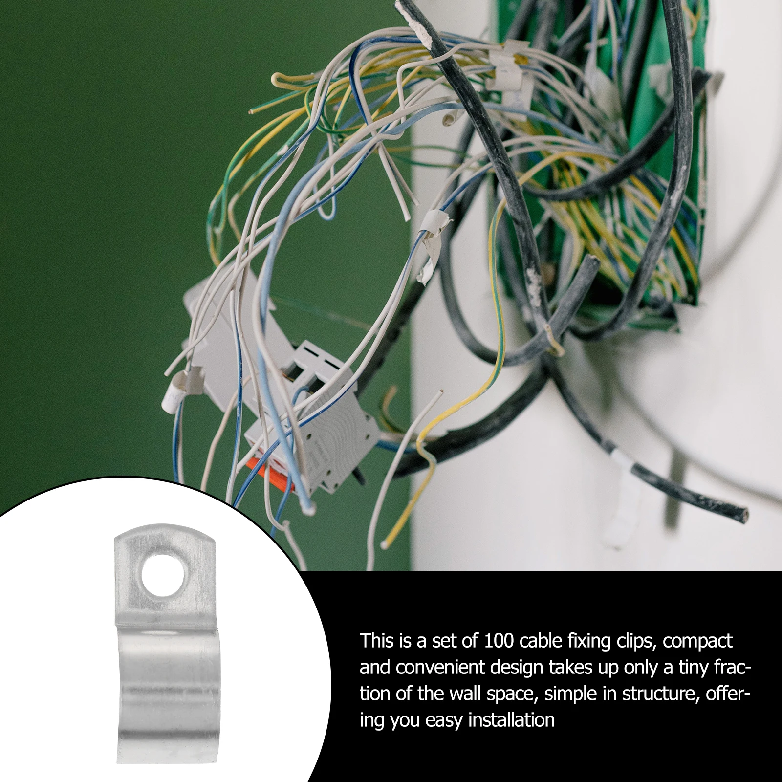 100pcs Sturdy Wall Organizers Simple Cable Organizer Clip Wire Fixing Buckle For Power Cords Charging Cables Usb Cords Durable 
100pcs Sturdy Wall Organizers Simple Cable Organizer Clip Wire Fixing Buckle For Power Cords Charging Cables Usb Cords Durable