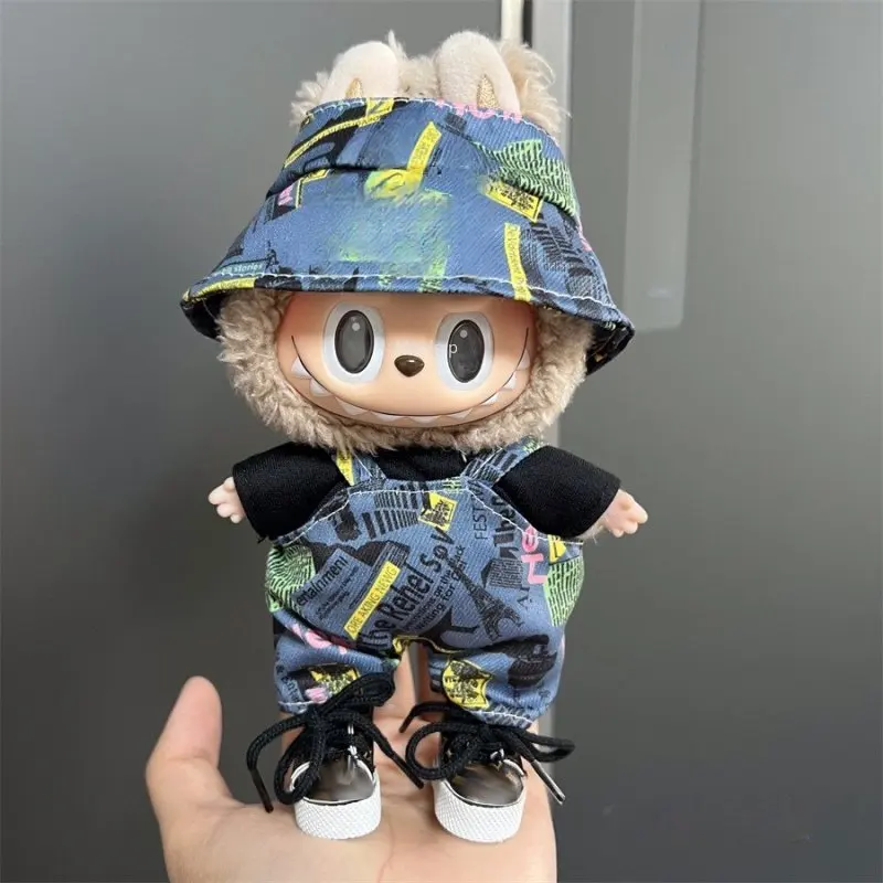 New 17cm Mini Plush Doll'S Clothes Outfit Accessories for Labubu Doll Clothes Suspenders Suit (no Dolls No Shoes)
New 17cm Mini Plush Doll'S Clothes Outfit Accessories for Labubu Doll Clothes Suspenders Suit (no Dolls No Shoes)