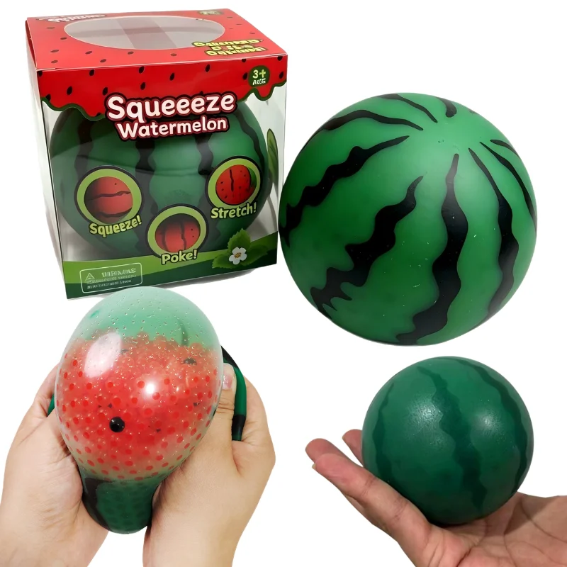 Trending Simulated Fruit Watermelon Water Bead Stress Ball Portable Hand Squeeze Squishy Fidget Toy Daily Relax Blind Box Gift
Trending Simulated Fruit Watermelon Water Bead Stress Ball Portable Hand Squeeze Squishy Fidget Toy Daily Relax Blind Box Gift
