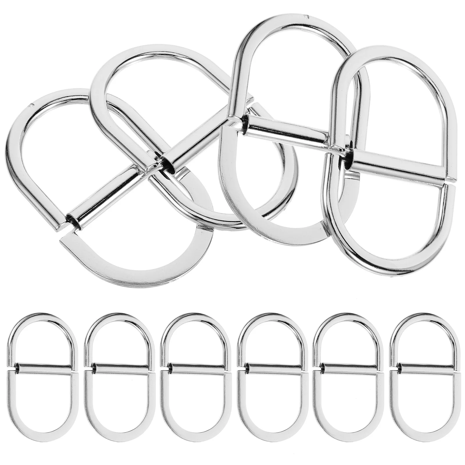 10Pcs Buckles Metal D Rings Multi-Purpose DIY Belt Accessories Replacement Buckles for Bags Backpacks Clothing
10Pcs Buckles Metal D Rings Multi-Purpose DIY Belt Accessories Replacement Buckles for Bags Backpacks Clothing