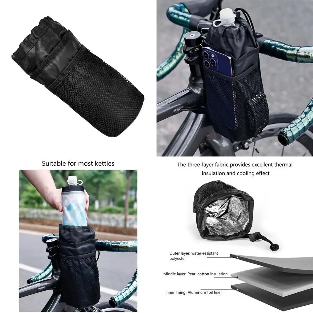 R6FE Cycling Drink Bag with Insulation, Mountain Bikes Water Kettle Carriers Bicycles Beverages Holder Water Bottle Carriers
R6FE Cycling Drink Bag with Insulation, Mountain Bikes Water Kettle Carriers Bicycles Beverages Holder Water Bottle Carriers