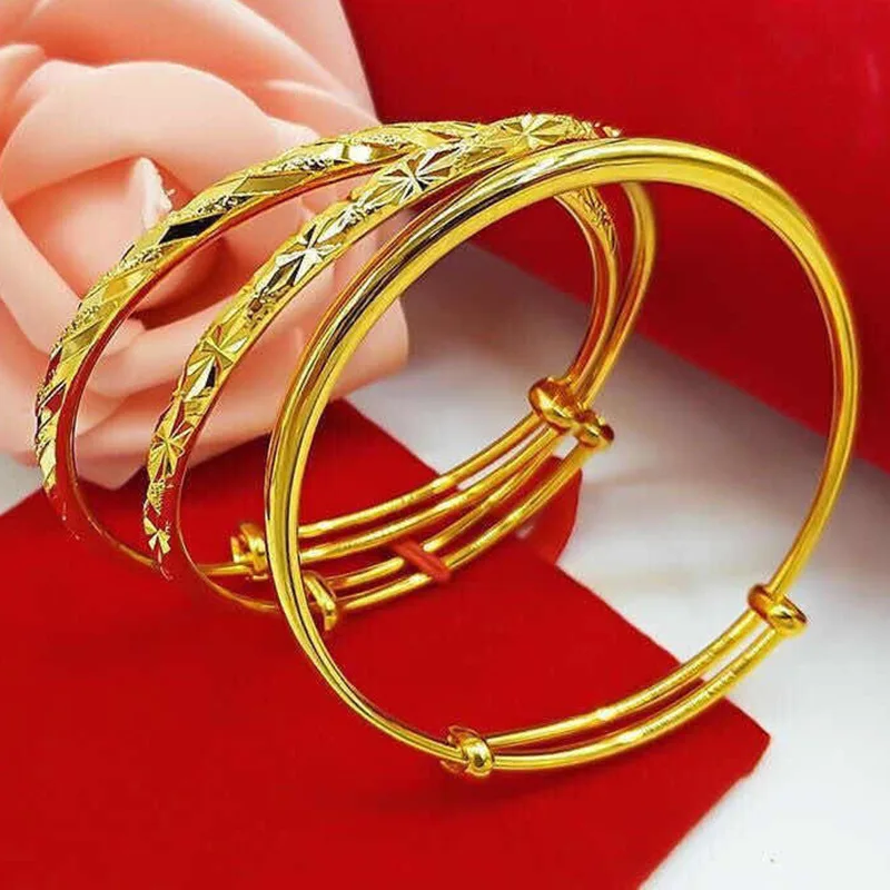24k Gold 9999 Round Star Bracelet Gold Push-pull Star Imitation Gold Bracelet Hand Decoration Fine Jewelry Bangles
24k Gold 9999 Round Star Bracelet Gold Push-pull Star Imitation Gold Bracelet Hand Decoration Fine Jewelry Bangles
