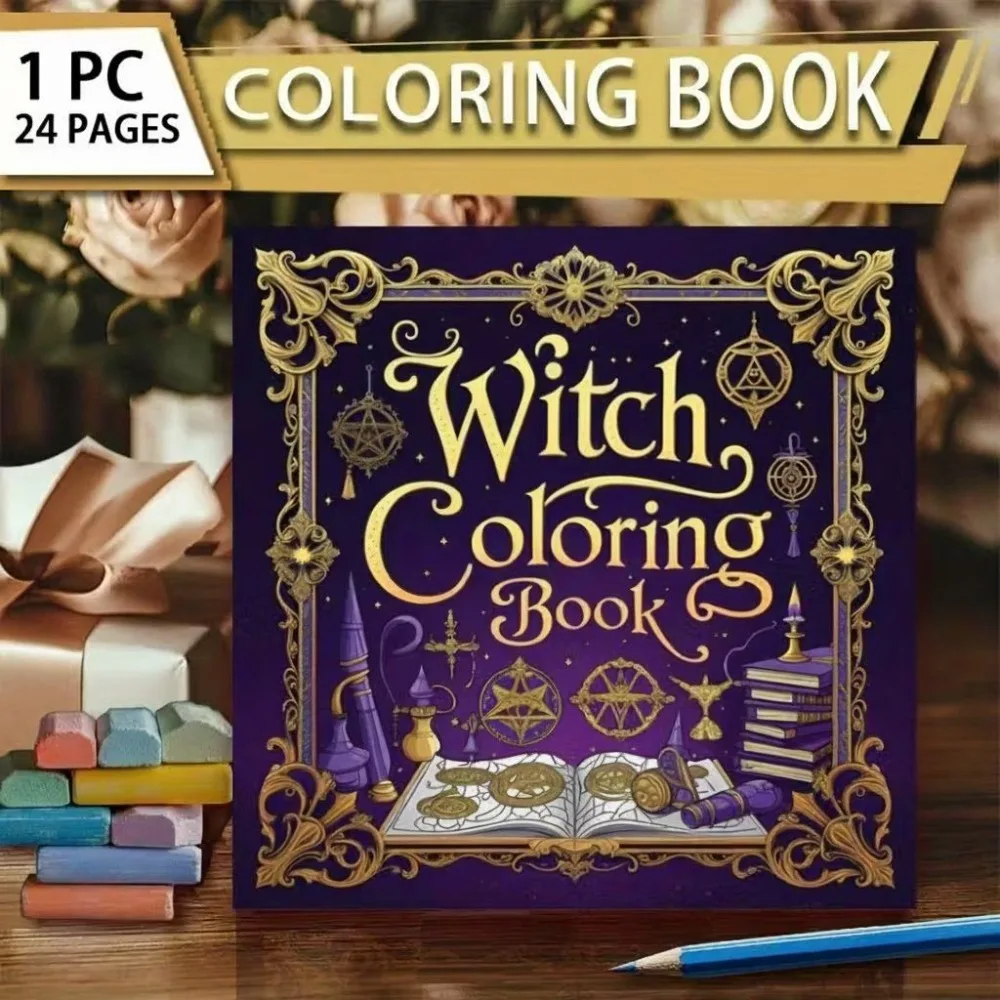 Witch Adult Coloring Book 24 Pages Enchanting Dark Magic Scenes Relaxing Art Therapy Mindfulness Gift
Witch Adult Coloring Book 24 Pages Enchanting Dark Magic Scenes Relaxing Art Therapy Mindfulness Gift